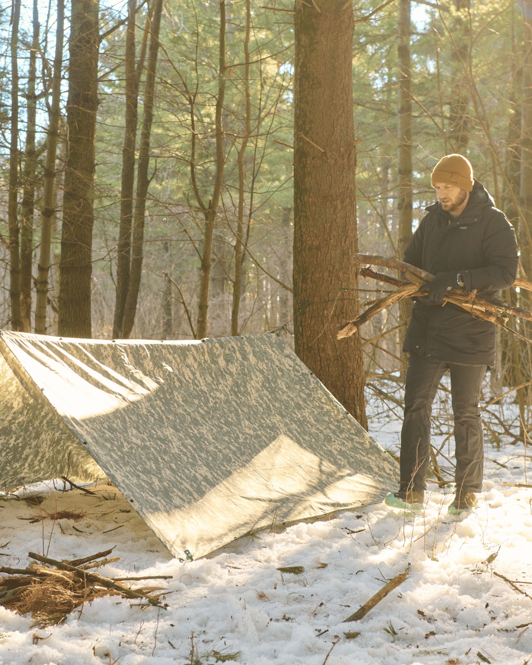 Interlink Tarp In Woods