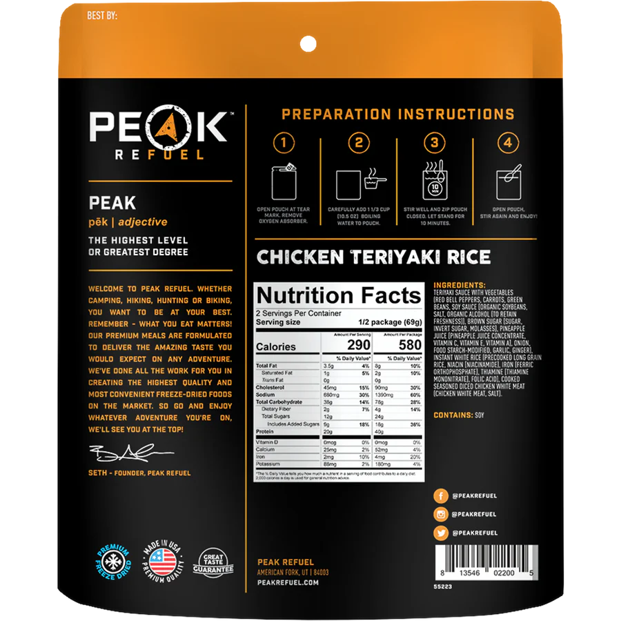 Peak Refuel Chicken Teriyaki